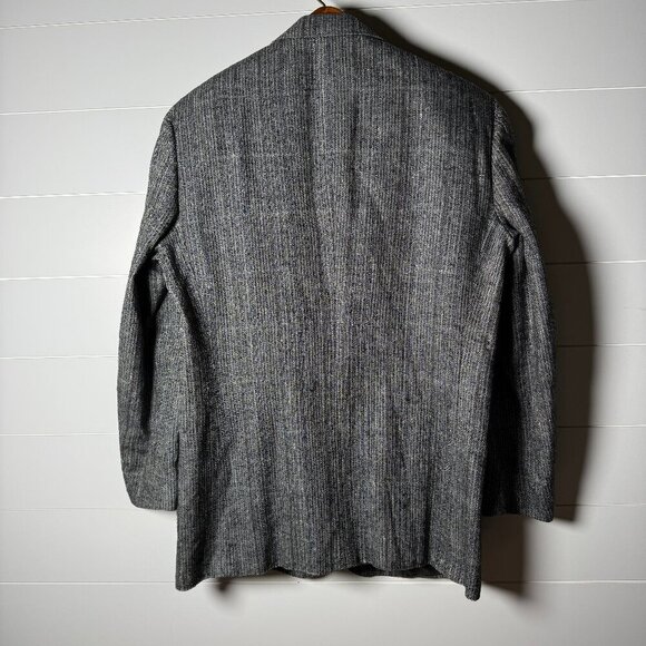 Christian Dior Monsieur Blazer Jacket Men's 100% Silk, Fully Lined Gray/Black - Picture 2 of 10